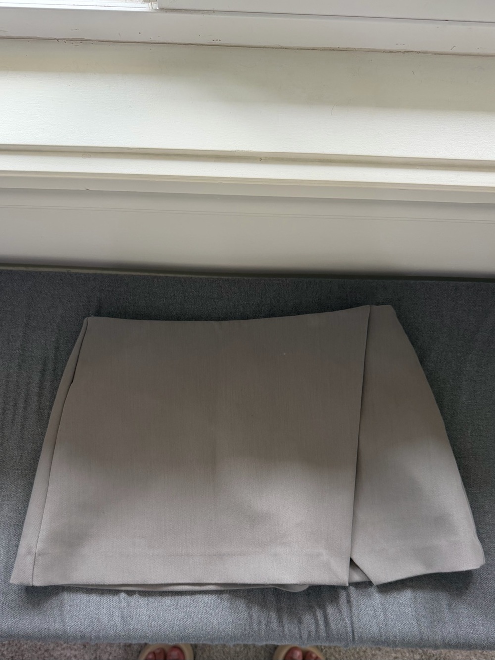 Zara Gray Structured Skort